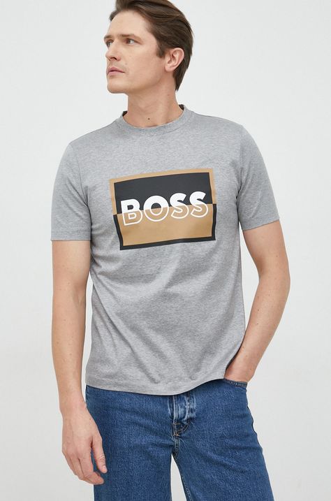 Bavlněné tričko BOSS