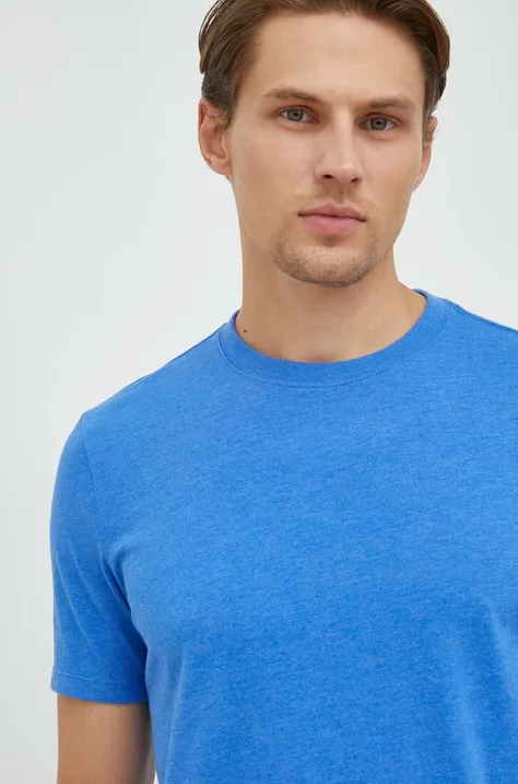 GAP t-shirt męski kolor niebieski melanżowy