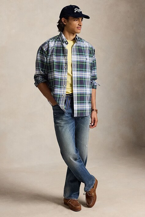 Polo Ralph Lauren футболка basic чоловіча бавовняна — SS23-TSM06U, жовтий — фото 3
