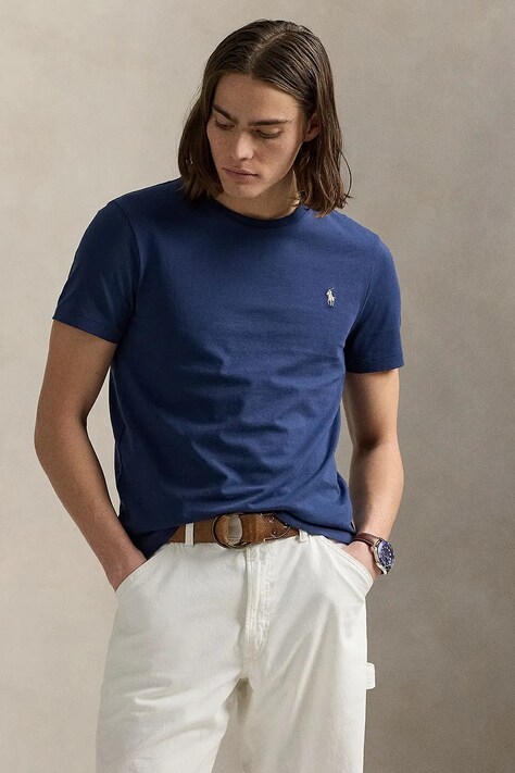 Polo Ralph Lauren tricou din bumbac culoarea roșu, uni, 710671438