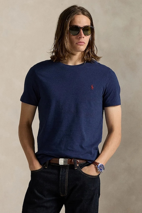 Polo Ralph Lauren basic férfi pamut póló sötétkék 710671438