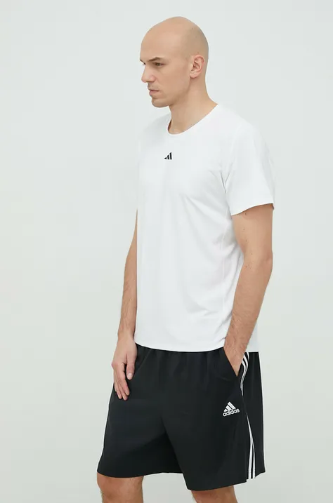 adidas Performance edzős póló Techfit fehér, sima