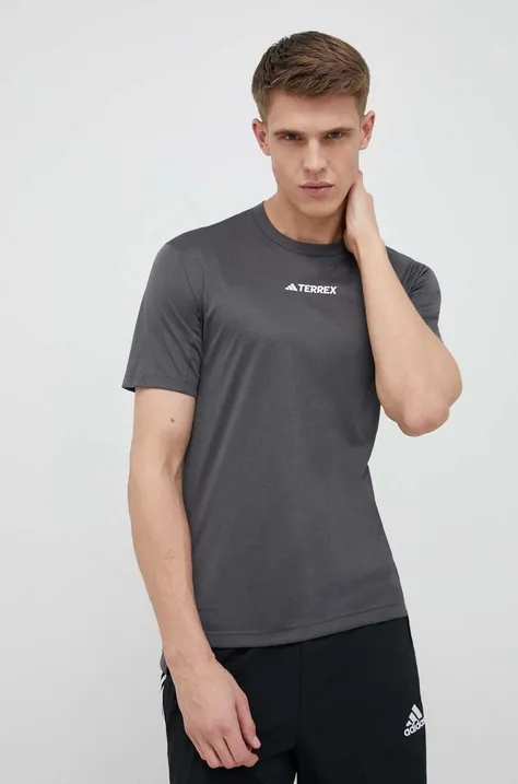 adidas TERREX t-shirt sportowy Multi kolor szary gładki