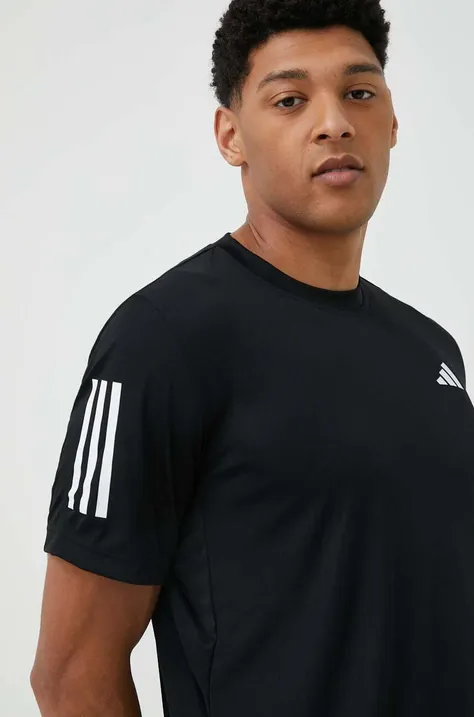 adidas Performance t-shirt treningowy Club kolor czarny gładki