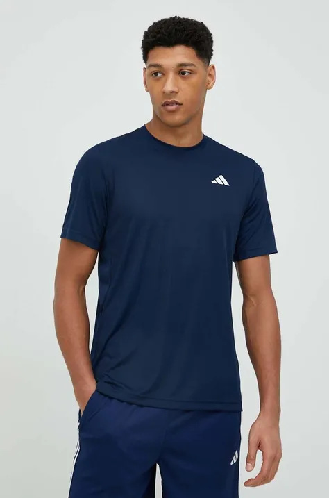 Majica kratkih rukava za trening adidas Performance Club boja: tamno plava, jednobojni model