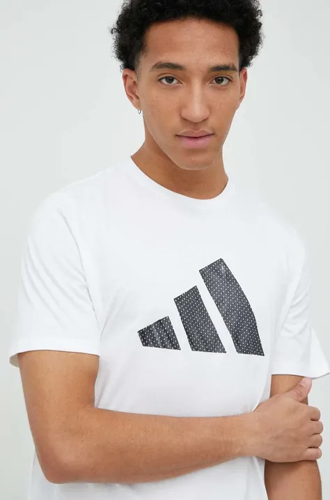 Bavlnené tričko adidas Originals biela farba, s potlačou