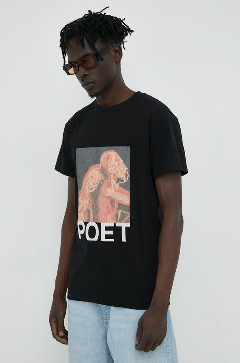 Βαμβακερό μπλουζάκι Young Poets Society Heat Zain