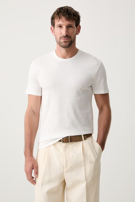 Polo Ralph Lauren футболка basic чоловіча бавовняна 3 шт — SS23-TSM0A3, білий — фото 4