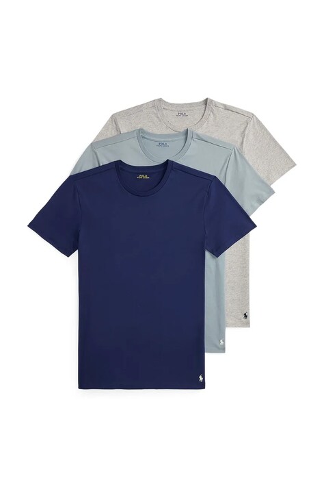 Polo Ralph Lauren T-shirt basic męski bawełniany 3-pack granatowy 714830304