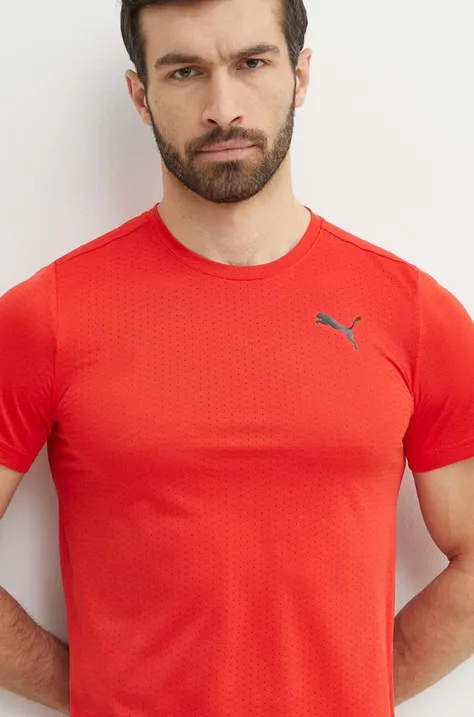 Μπλουζάκι προπόνησης Puma Favourite Blaster χρώμα: κόκκινο