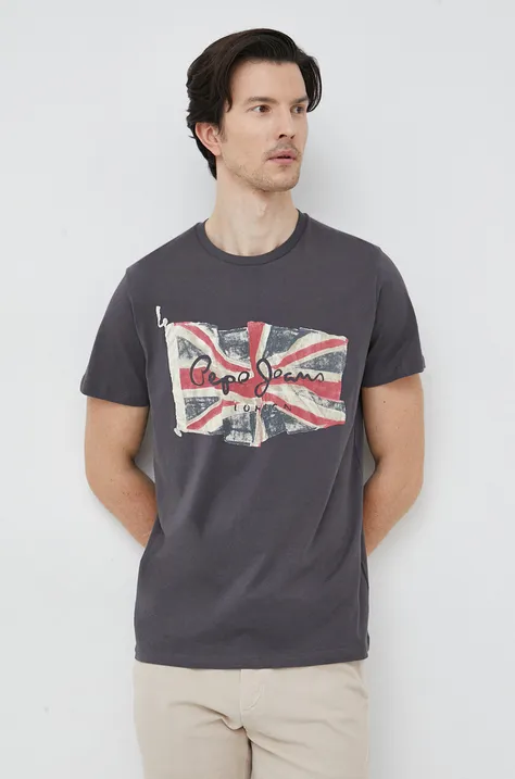 Bavlněné tričko Pepe Jeans Flag