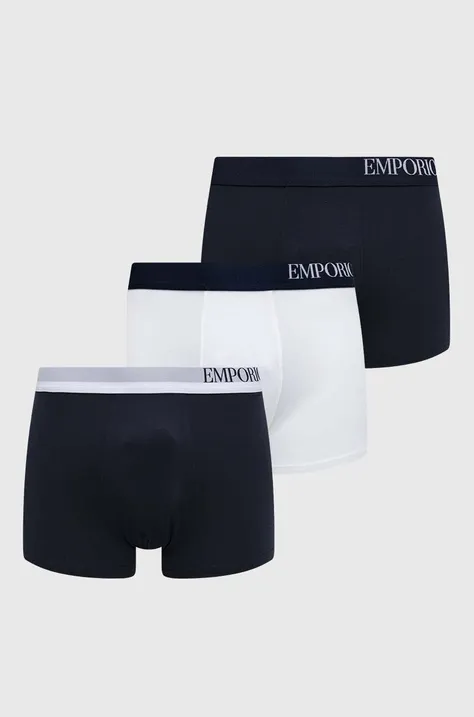 Emporio Armani Underwear bokserki 3-pack męskie kolor granatowy