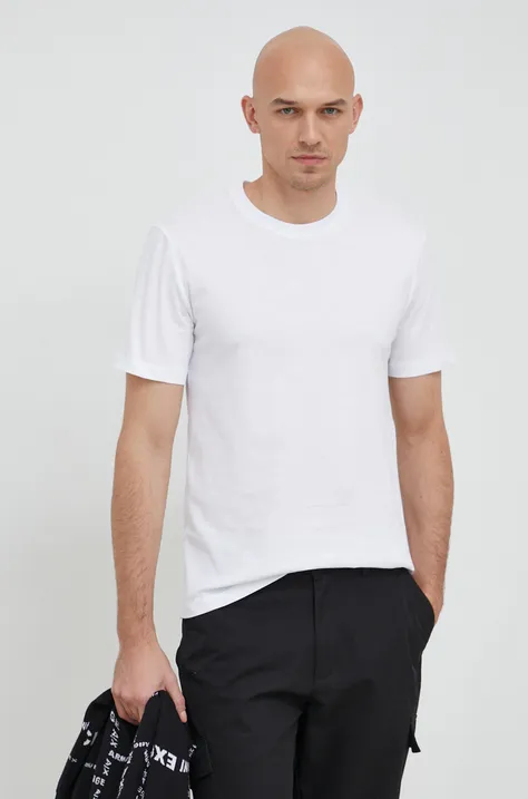 Бавовняна футболка Trussardi колір білий однотонний