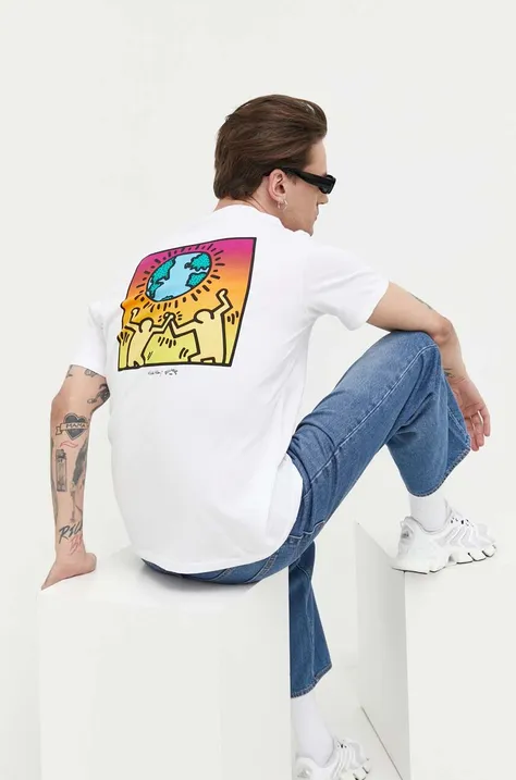 Βαμβακερό μπλουζάκι Billabong x Keith Haring