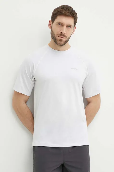 Marmot t-shirt sportowy Windridge kolor biały gładki