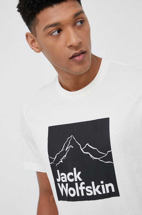 Βαμβακερό μπλουζάκι Jack Wolfskin