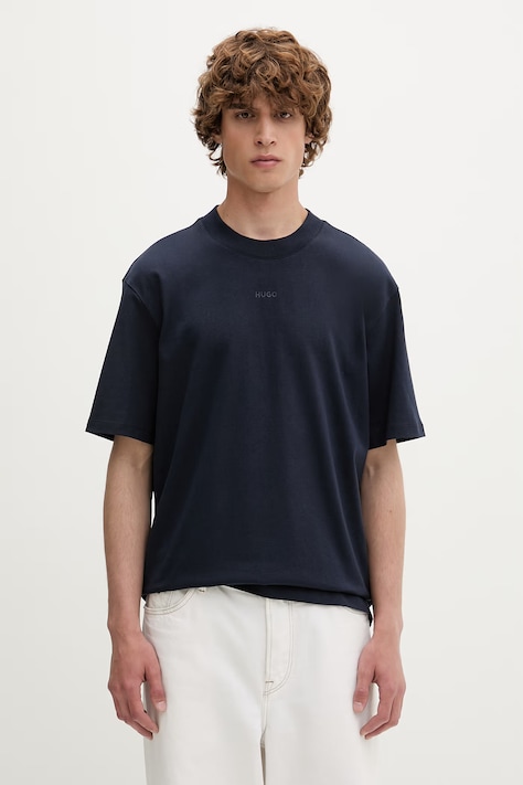 HUGO T-shirt Ανδρικό Βαμβακερό Dapolino μπλε 50488330