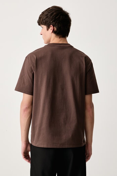 HUGO T-shirt męski bawełniany Dapolino pomarańczowy 50488330
