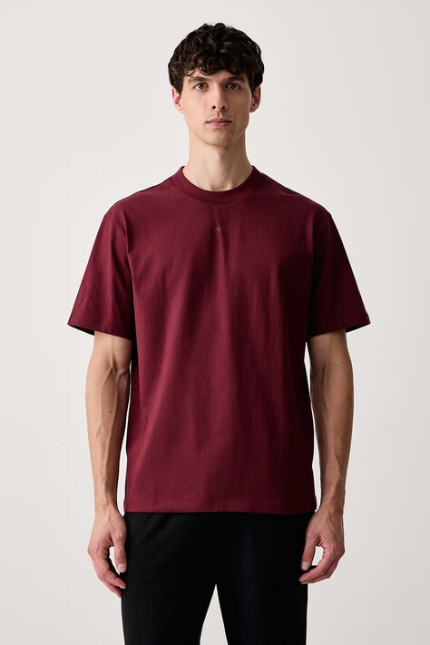 HUGO T-shirt męski bawełniany Dapolino różowy 50488330