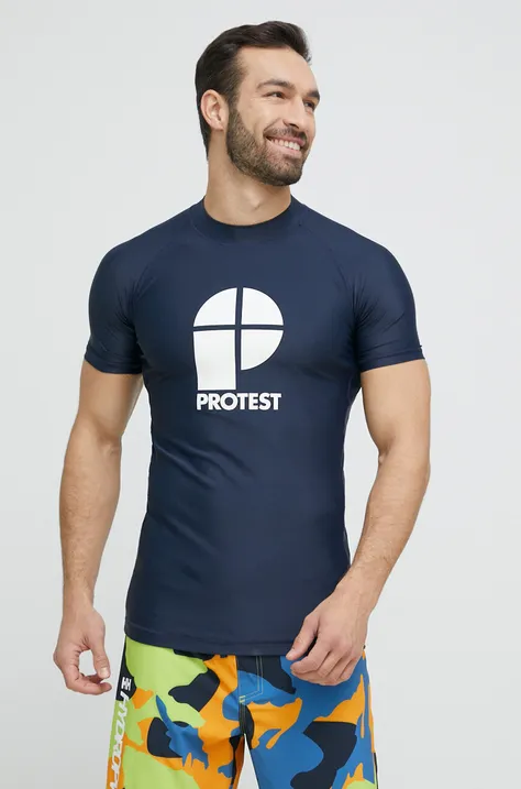 Kratka majica Protest Prtcater moška, mornarsko modra barva