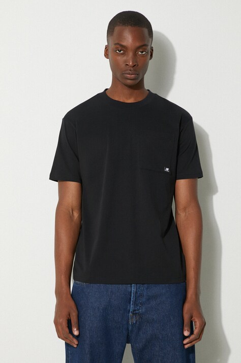 New Balance cotton t-shirt black color