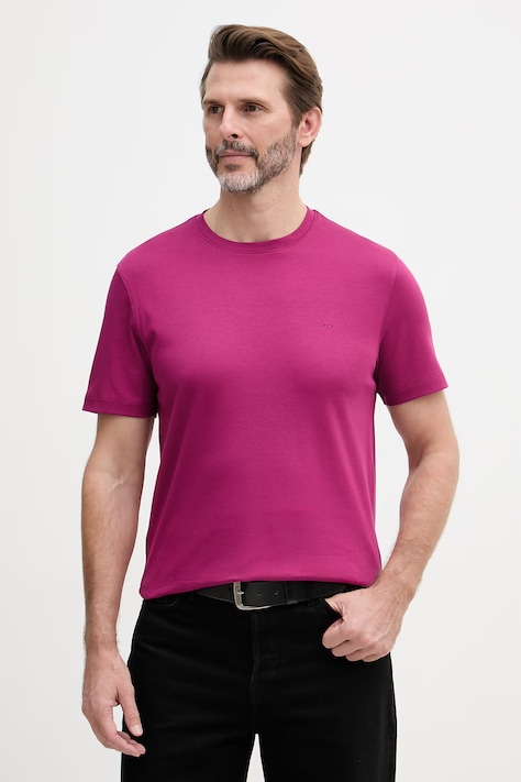 Michael Kors T-shirt męski bawełniany różowy CF15FJ2C93