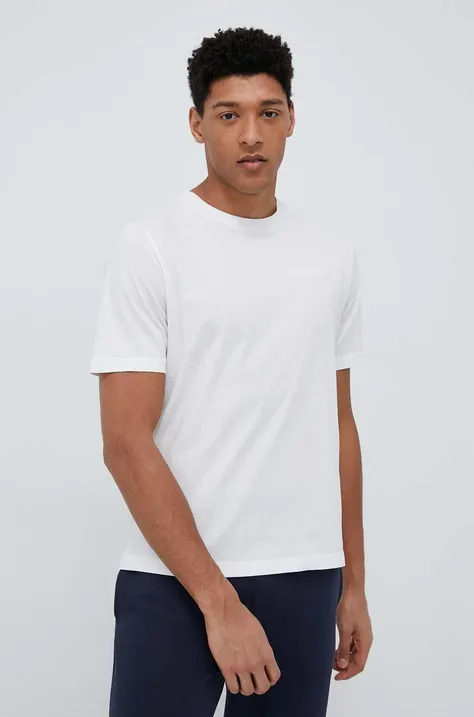 Peak Performance t-shirt bawełniany kolor biały gładki