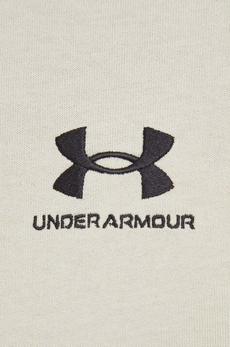 Under Armour футболка для тренувань чоловіча UA LOGO EMB HEAVYWEIGHT — SS23-TSM23H, бежевий — фото 5