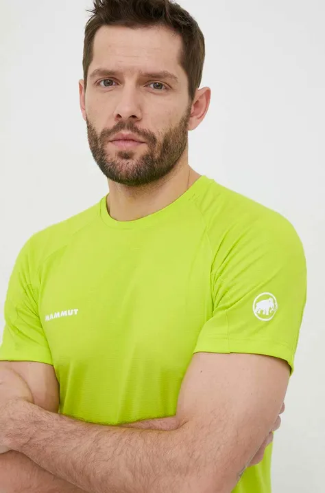 Mammut t-shirt sportowy Aegility FL kolor zielony gładki
