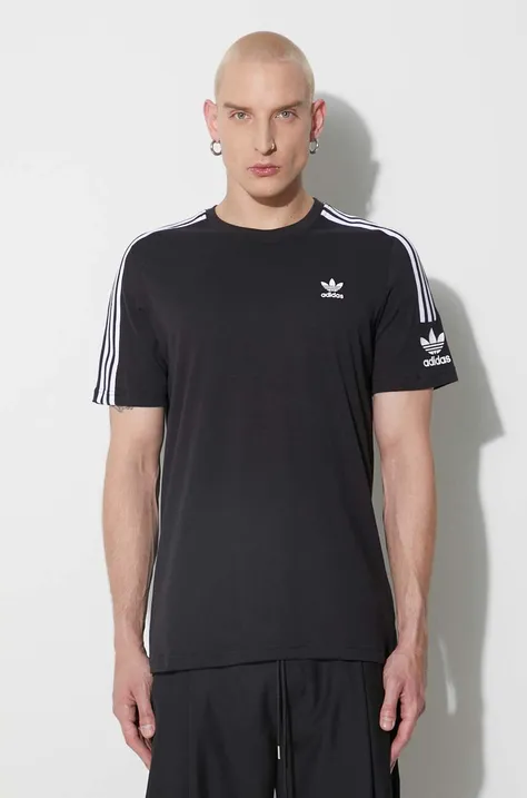 Хлопковая футболка adidas Originals цвет чёрный с аппликацией IA6344-BLACK