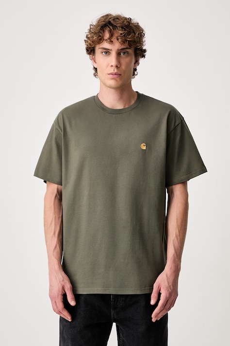 Carhartt WIP футболка из хлопка для мужчин зелёная I026391