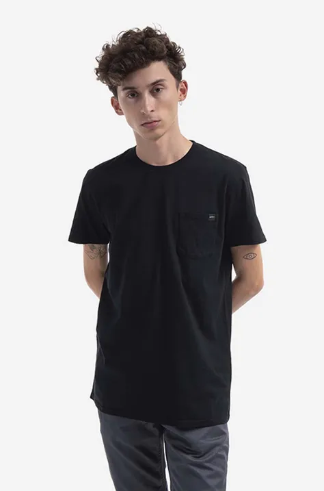 Бавовняна футболка Edwin колір чорний однотонний I024991.8967-Black
