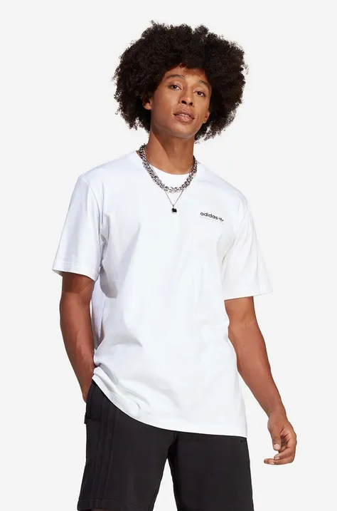 adidas Originals t-shirt bawełniany Adventure Mountain Back Tee kolor biały z nadrukiem IC2364-BIALY