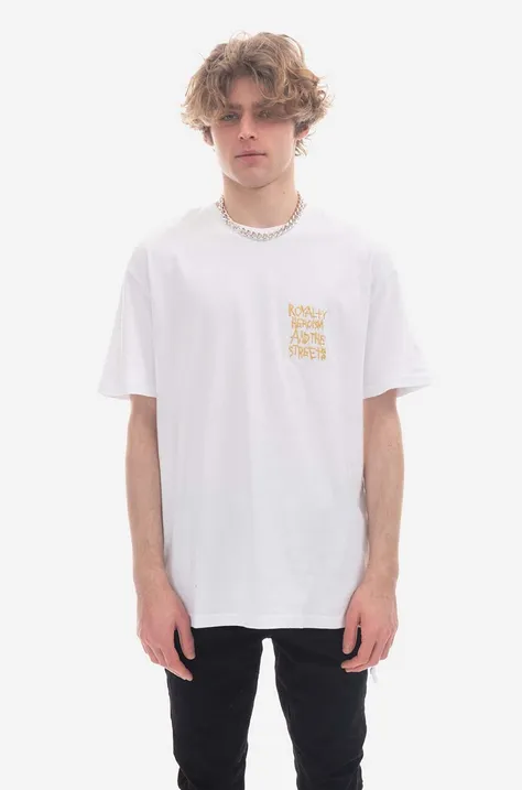 KSUBI t-shirt bawełniany kolor biały wzorzysty MRHC22TE03-BIALY
