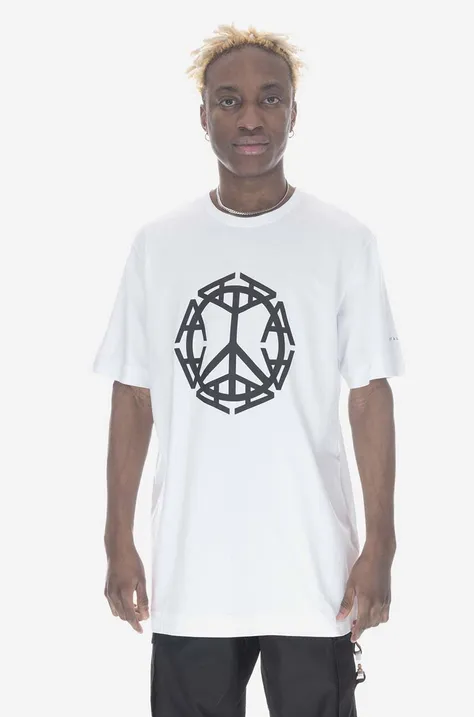 1017 ALYX 9SM t-shirt bawełniany Peace Sing kolor biały z nadrukiem AAUTS0407FA01-BLK0001