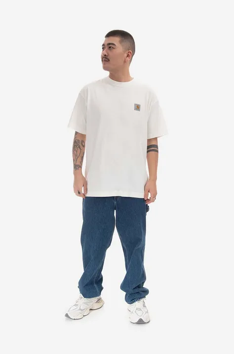 Carhartt WIP t-shirt bawełniany Nelson kolor beżowy I029949-WAX