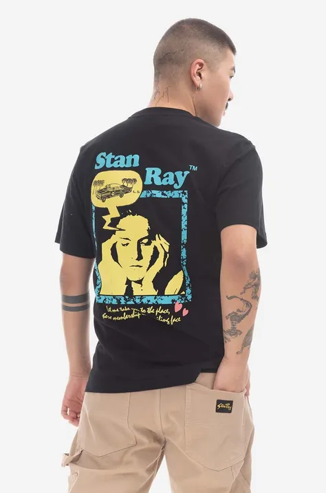 Stan Ray tricou din bumbac Dreamy Bubble culoarea negru, cu imprimeu SS23045BLA-BLACK