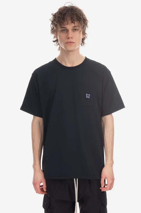 Тениска Needles Crew Neck в черно с изчистен дизайн