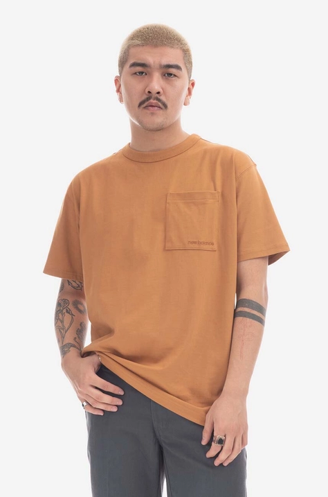 New Balance cotton t-shirt orange color