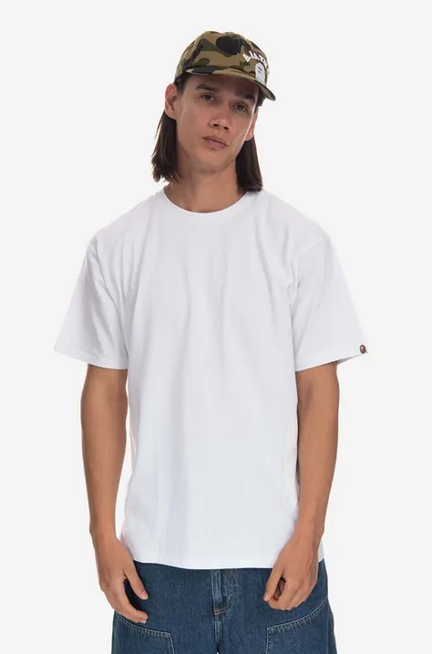 A Bathing Ape t-shirt bawełniany kolor biały gładki 001TEI701009M-WHITE