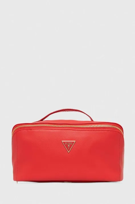 Kozmetička torbica Guess boja: crvena