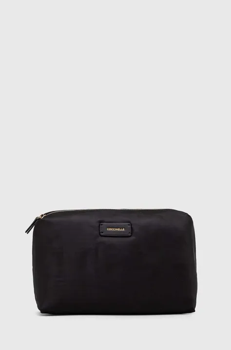 Kozmetična torbica Coccinelle črna barva