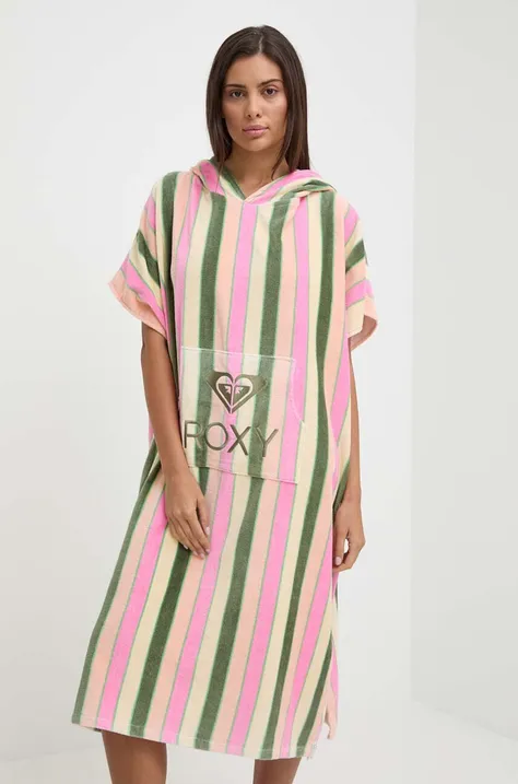 Βαμβακερή πετσέτα Roxy χρώμα: ροζ, ERJAA04262