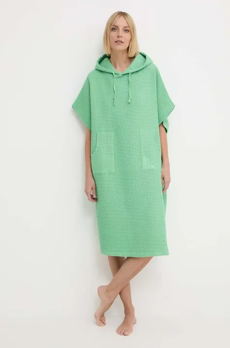 Βαμβακερή πετσέτα Roxy χρώμα: πράσινο, ERJAA04264