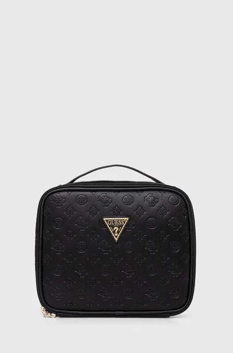 Kozmetična torbica Guess črna barva, TWD745 20450
