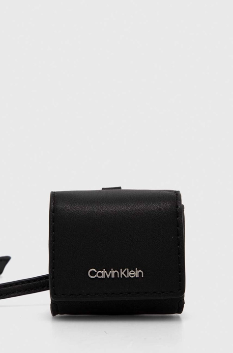 Puzdro na airpods Calvin Klein čierna farba, K60K611770