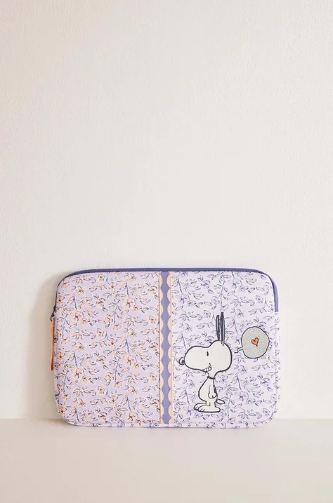Obal na notebook women'secret Snoopy fialová farba