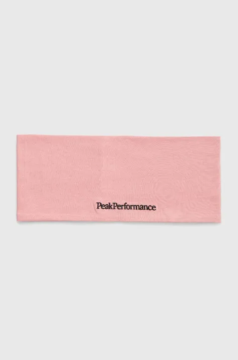 Пов'язка на голову Peak Performance Progress колір рожевий