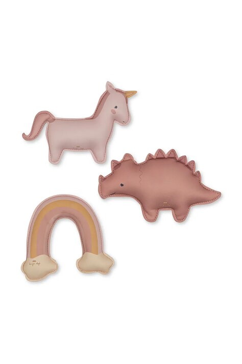Sada plaveckých hraček pro děti Konges Sløjd 3-pack růžová barva