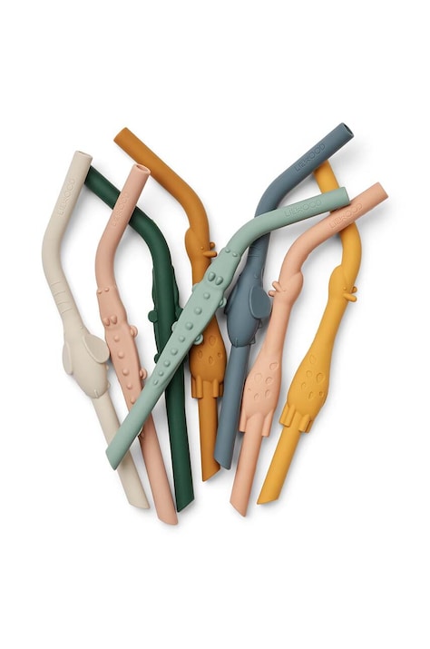 Liewood słomki Carlson All Together Straw 8-Pack 8-pack